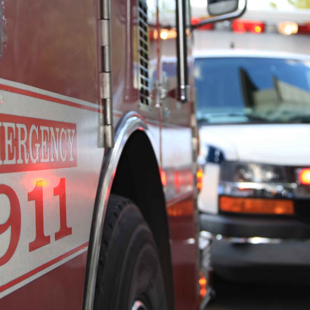 Emergency 911 Scene